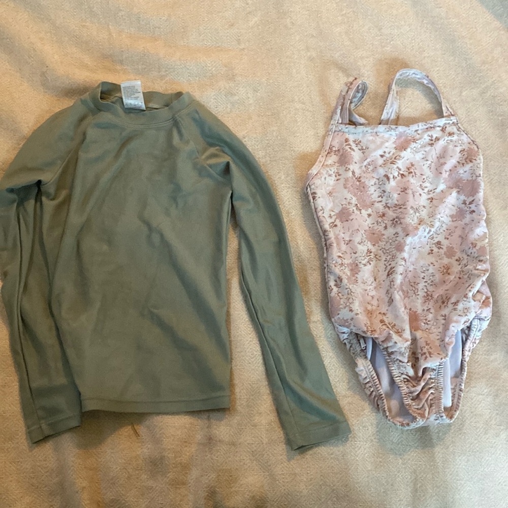 Jamie Kay swimsuit with rash guard top